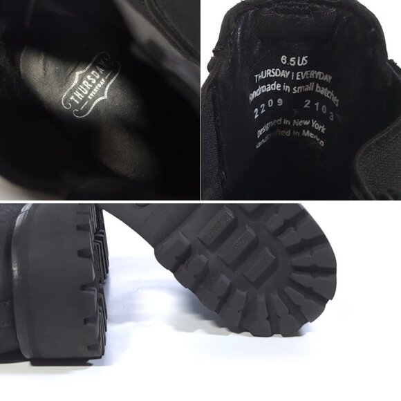 Thursday Boot Company Women's Legend Tough Rugged Black Chelsea Boot Size 6.5 - Picture 5 of 10
